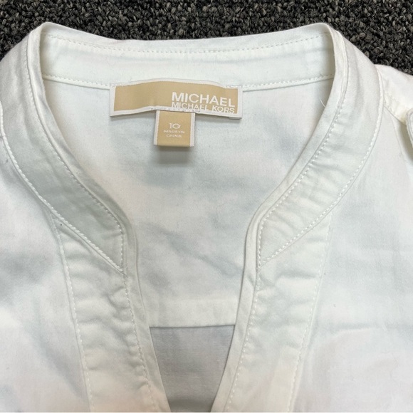 Michael Kors White Sleeveless Blouse - Picture 3 of 7